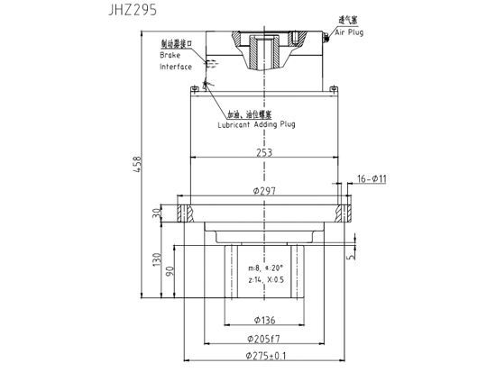 回轉(zhuǎn)減速機(jī)JHZ295